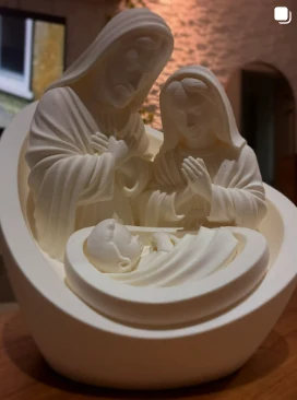 Presépio impresso em 3D